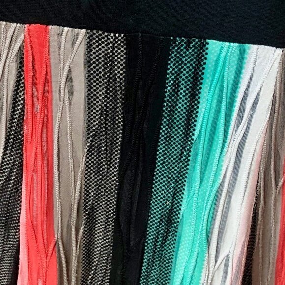 Dinh Ba Design Rainbow Textured Sleeveless Dress Small - Picture 7 of 12